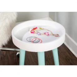 Fannin Aqua Blue Side Table by Powell Company -Powell Company Shop aqua blue powell company kids tables chairs hd1378a19a 4f 1000