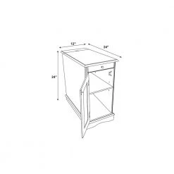 Butte 24 in. L Aqua 24 in. H Rectangle Wood Top Accent Table with 3 Meter Long USB Cord by Powell Company -Powell Company Shop aqua powell company end side tables hd1724at21 4f 1000