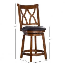Orono Big and Tall Barstool by Powell Company -Powell Company Shop black brown powell company bar stools hd1046b19bs 1f 1000