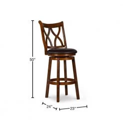 Orono Big and Tall Barstool by Powell Company -Powell Company Shop black brown powell company bar stools hd1046b19bs 40 1000