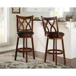 Orono Big and Tall Barstool by Powell Company -Powell Company Shop black brown powell company bar stools hd1046b19bs 4f 1000
