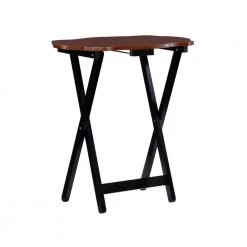 Serpentine Black/Chestnut Tray Table by Powell Company -Powell Company Shop black chestnut powell company end side tables 15a8088tt 77 1000