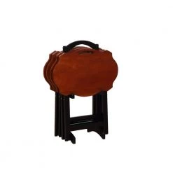 Serpentine Black/Chestnut Tray Table by Powell Company -Powell Company Shop black chestnut powell company end side tables 15a8088tt c3 1000