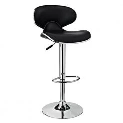 32 in. Adjustable Height Black and Chrome Bar Stool by Powell Company -Powell Company Shop black chrome powell company bar stools 171 890 c3 1000
