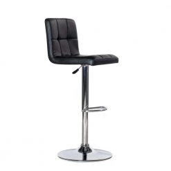 Gonzales Black Faux Leather Adjustable Barstool by Powell Company -Powell Company Shop black chrome powell company bar stools hd1194b19 c3 1000
