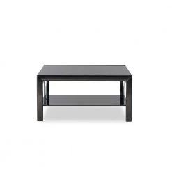 Black Glass Coffee Table and 2-End Table Set by Powell Company -Powell Company Shop black chrome powell company coffee tables hd1506a203 1f 1000