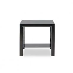 Black Glass Coffee Table and 2-End Table Set by Powell Company -Powell Company Shop black chrome powell company coffee tables hd1506a203 44 1000