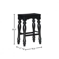 Schroder 24 in. Black Counter Stool by Powell Company -Powell Company Shop black powell company bar stools hd1210d19cs 40 1000
