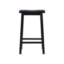 Darby 18.13"W x 15.75"D x 29"H Black Backless wood frame Barstool by Powell Company -Powell Company Shop black powell company bar stools hd1761bs21 c3 1000