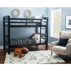 Sanders Black Twin Bunk Bed by Powell Company 19 Sanders Black Twin Bunk Bed by Powell Company -Powell Company Shop black powell company bunk beds hd1103y19b 31 1000