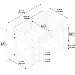 Sanders Black Twin Bunk Bed by Powell Company 18 Sanders Black Twin Bunk Bed by Powell Company -Powell Company Shop black powell company bunk beds hd1103y19b 44 1000