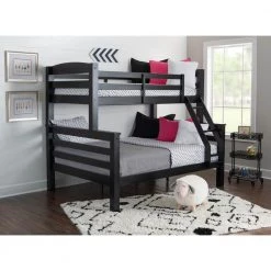 Sanders Twin Full Bunkbed Black by Powell Company -Powell Company Shop black powell company bunk beds hd1104y19b 77 1000