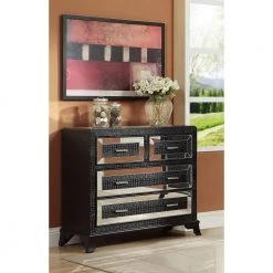 Sparks 42 in. Black Standard Rectangle Wood Console Table with Drawers by Powell Company -Powell Company Shop black powell company console tables hd1008a19 31 1000