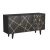 Reeves 58 in. W Black 30.5 in. H Mango Wood Console with 4-Drawers and 2-Shelves by Powell Company 1 Reeves 58 in. W Black 30.5 in. H Mango Wood Console with 4-Drawers and 2-Shelves by Powell Company -Powell Company Shop black powell company console tables hd1812 64 1000