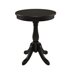 Palmer Black Round Pedestal Base Table by Powell Company