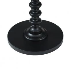 Black Round Spindle Table by Powell Company -Powell Company Shop black powell company end side tables 502 410 1d 1000