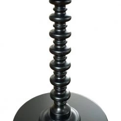 Black Round Spindle Table by Powell Company -Powell Company Shop black powell company end side tables 502 410 44 1000
