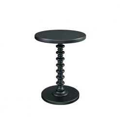 Black Round Spindle Table by Powell Company