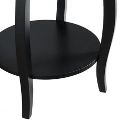 Black Round Table with Shelf by Powell Company -Powell Company Shop black powell company end side tables 528 269 44 1000
