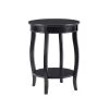Black Round Table with Shelf by Powell Company 2 Black Round Table with Shelf by Powell Company -Powell Company Shop black powell company end side tables 528 269 64 1000