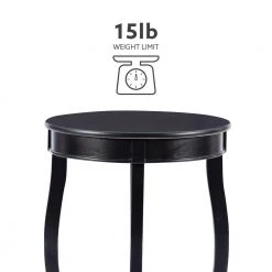 Black Round Table with Shelf by Powell Company -Powell Company Shop black powell company end side tables 528 269 a0 1000