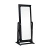Sirena Black Cheval Mirrored Jewelry Armoire 26.5 in. W x 19 in. D x 59.75 in. H by Powell Company -Powell Company Shop black powell company jewelry armoires hd1762ja21 64 1000