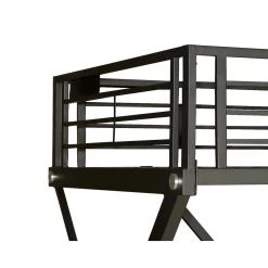 Lorenz Heavy Metal Loft Study Bunk Bed by Powell Company -Powell Company Shop black powell company loft beds hd1211y19 1f 1000