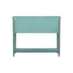 Portland 46 in. Blue Standard Rectangle Wood Console Table with Drawers by Powell Company -Powell Company Shop blue powell company console tables hd1037a19 66 1000