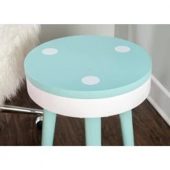 Maple Aqua Blue Side Table by Powell Company -Powell Company Shop blue powell company kids tables chairs hd1341y19 1f 1000