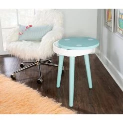 Maple Aqua Blue Side Table by Powell Company -Powell Company Shop blue powell company kids tables chairs hd1341y19 4f 1000