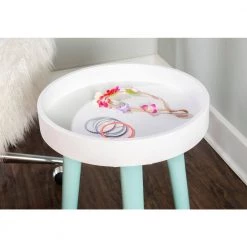 Maple Aqua Blue Side Table by Powell Company -Powell Company Shop blue powell company kids tables chairs hd1341y19 fa 1000