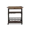 Biddeford Brown Rustic Rectangle Bar Cart by Powell Company -Powell Company Shop brown powell company bar carts hd1034a19 64 1000