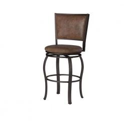 Dubois Big and Tall Brown Barstool by Powell Company -Powell Company Shop brown powell company bar stools hd1177b19bs 4f 1000