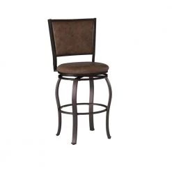 Dubois Big and Tall Brown Barstool by Powell Company