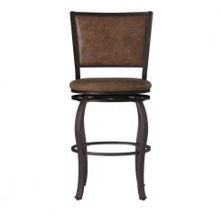 Dubois Big and Tall Brown Barstool by Powell Company -Powell Company Shop brown powell company bar stools hd1177b19bs c3 1000