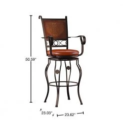 Rodriguez 30 in. Copper Stamped Bar Stool by Powell Company -Powell Company Shop brown powell company bar stools hd1197b19 40 1000