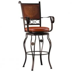 Rodriguez 30 in. Copper Stamped Bar Stool by Powell Company