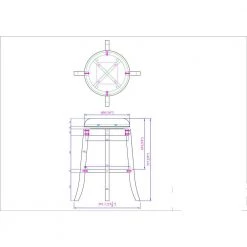 Oxford 30 in. Brown Bar Stool by Powell Company -Powell Company Shop brown powell company bar stools hd1306b19 1f 1000