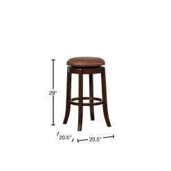 Oxford 30 in. Brown Bar Stool by Powell Company -Powell Company Shop brown powell company bar stools hd1306b19 40 1000