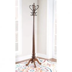 Vogel Warm Nut Brown Finish Coat Rack by Powell Company -Powell Company Shop brown powell company coat racks hd1234a19 4f 1000