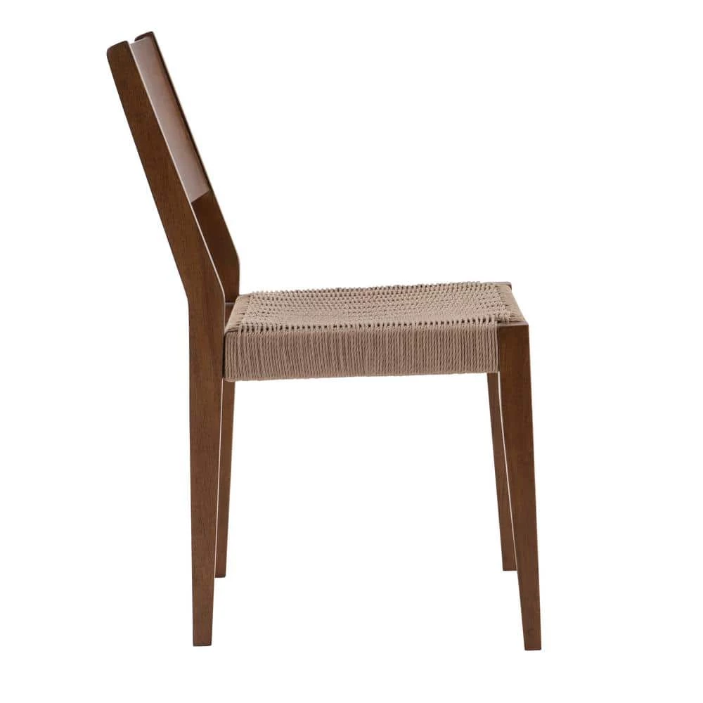 Marlene 6-Piece Brown Modern Dining Set with Woven Rope Seats by Powell Company 9 Marlene 6-Piece Brown Modern Dining Set with Woven Rope Seats by Powell Company - Image 7