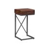Carina 12 in. x 23.5 in. Black Square Wood End Table with Drawer by Powell Company