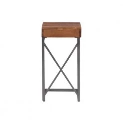 Carina 12 in. x 23.5 in. Black Square Wood End Table with Drawer by Powell Company -Powell Company Shop brown powell company end side tables hd1653at21 66 1000