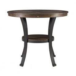 Terran 36 in. W Brown Round Side Table by Powell Company -Powell Company Shop brown powell company end side tables hd1736st21 c3 1000
