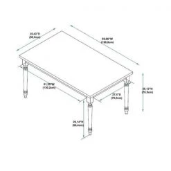 Powell Angie Brown Dining Table by Powell Company -Powell Company Shop brown powell company kitchen dining tables hd1475d20 1f 1000