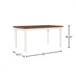 Powell Angie Brown Dining Table by Powell Company -Powell Company Shop brown powell company kitchen dining tables hd1475d20 40 1000