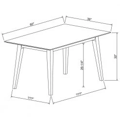Marlene Brown Modern Dining Table by Powell Company -Powell Company Shop brown powell company kitchen dining tables hd1587dt20 1f 1000