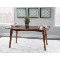 Marlene Brown Modern Dining Table by Powell Company -Powell Company Shop brown powell company kitchen dining tables hd1587dt20 31 1000