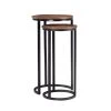 Cosimo 16.5 in. Wide Brown 31 in. High Round Mango Wood Nesting Tables by Powell Company -Powell Company Shop brown powell company nesting tables hd1684nt21 64 1000