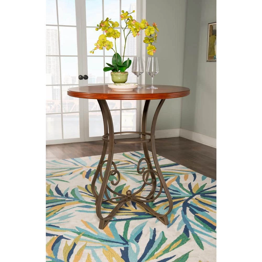 Masson 5-Piece Cherry/Pewter/Bronze Pub Set by Powell Company 7 Masson 5-Piece Cherry/Pewter/Bronze Pub Set by Powell Company - Image 5